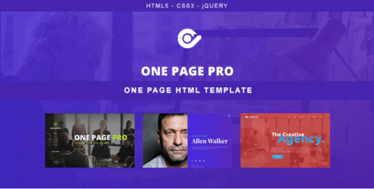 One Page Pro - Multi Purpose HTML Template