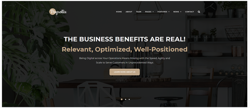Payrollix - Internet Business Accounting WordPress Theme