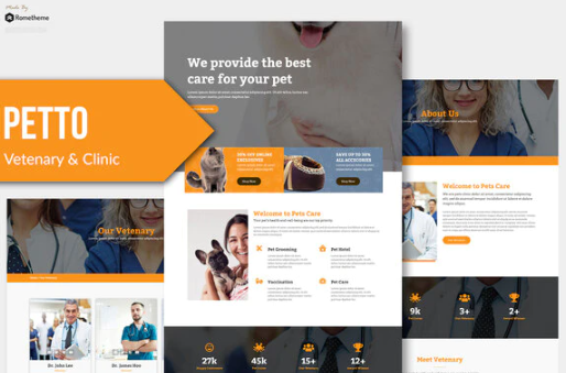 Petto - Vetenary Pet Clinic Template Kit