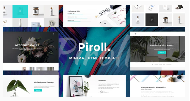 Piroll — Minimal and Modern Portfolio HTML Template
