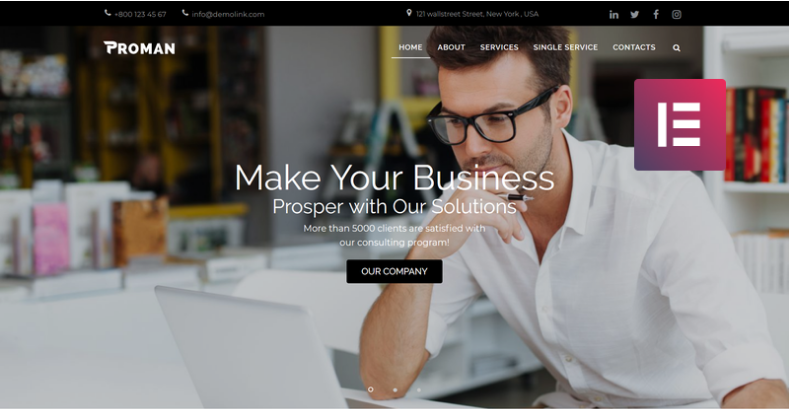 Proman - Business Multipurpose Modern Elementor WordPress Theme