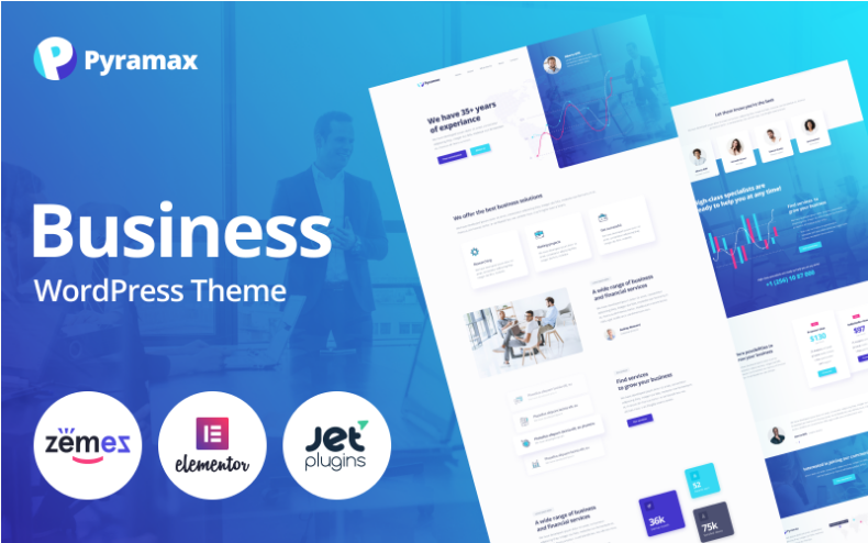 Pyramax - Consulting Classic Elementor WordPress Theme