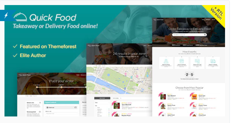 QuickFood - Delivery or Takeaway Food Template
