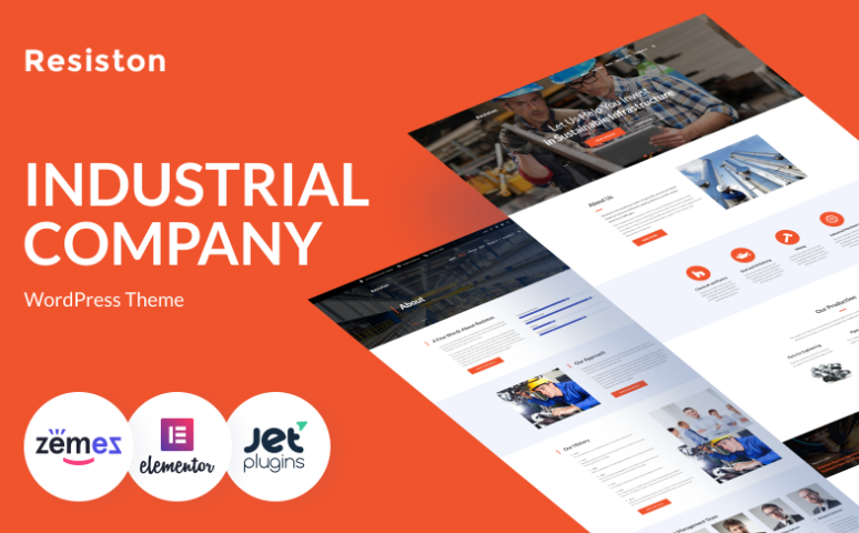 Resiston - Industrial Company Elementor WordPress Theme
