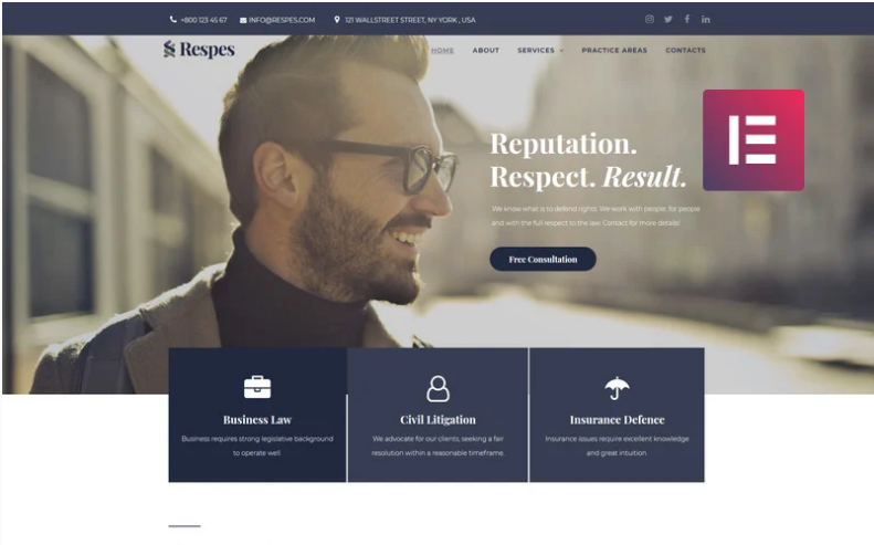 Respes - Lawyer WordPress Theme