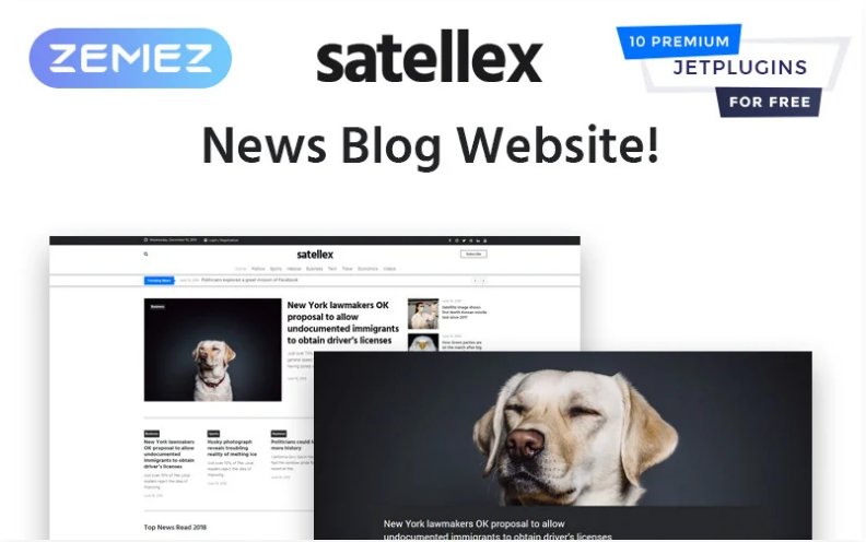 Product Image - Satellex – News Blog Multipurpose Classic WordPress Theme