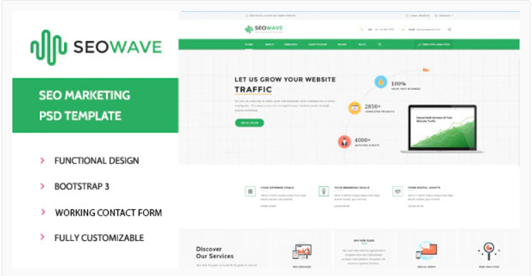 Seo Wave - Marketing HTML Template