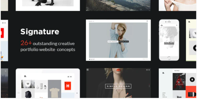 Signature – Multi-Purpose / Many Concept Creative Portfolio WordPress Theme — Theme by Themeforest