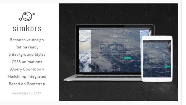 SimKors — Creative Coming Soon & Maintenance Mode Template