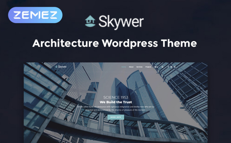 Skywer - Architecture Multipurpose Modern Elementor WordPress Theme