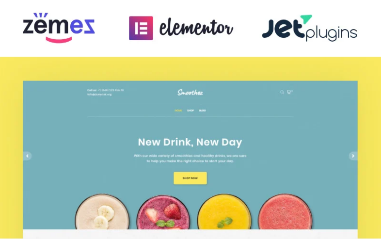 Product Image - Smoothez – Organic Smoothie Store ECommerce Modern Elementor WooCommerce Theme