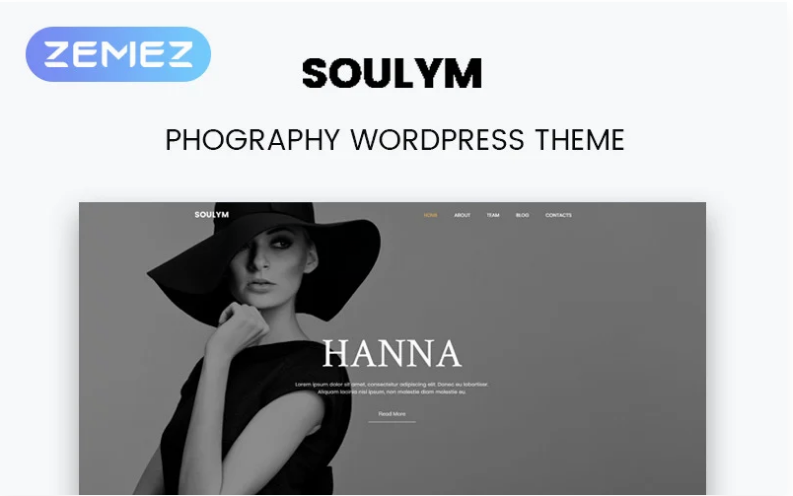Soulym - Photography Multipurpose Modern Elementor WordPress Theme