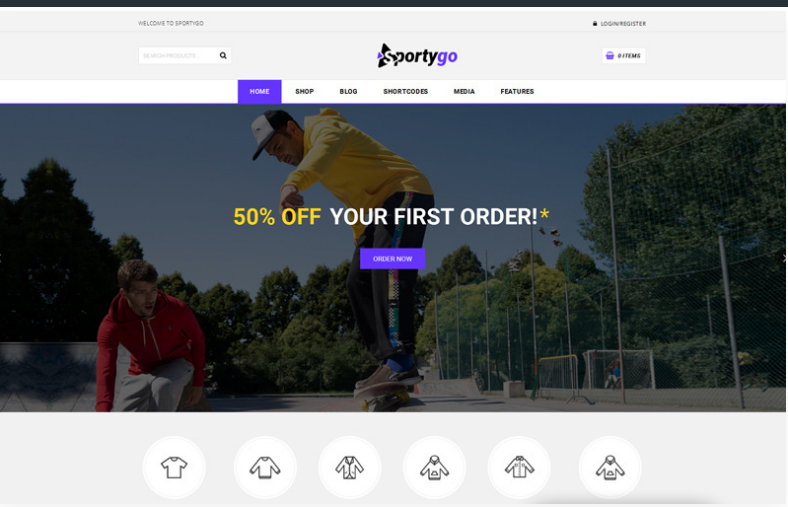 SportyGo - Sports Shop WooCommerce Theme
