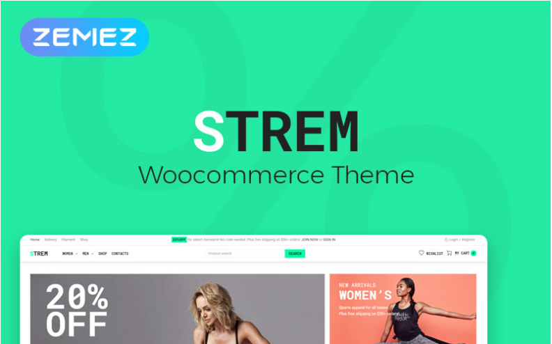 Strem - Sports Store ECommerce Minimal Elementor WooCommerce Theme