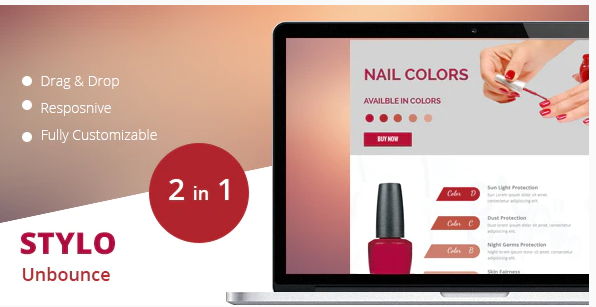 Stylo Unbounce Template — Theme by Themeforest