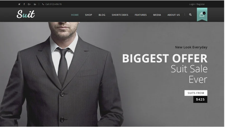 Suit - Men's Fashion Store WooCommerce Theme