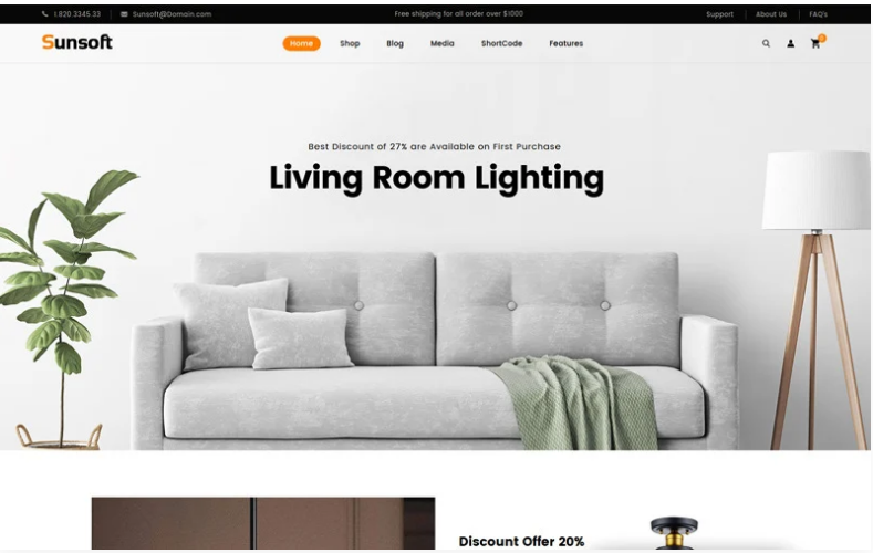 Sunsoft - Lighting Store WooCommerce Theme