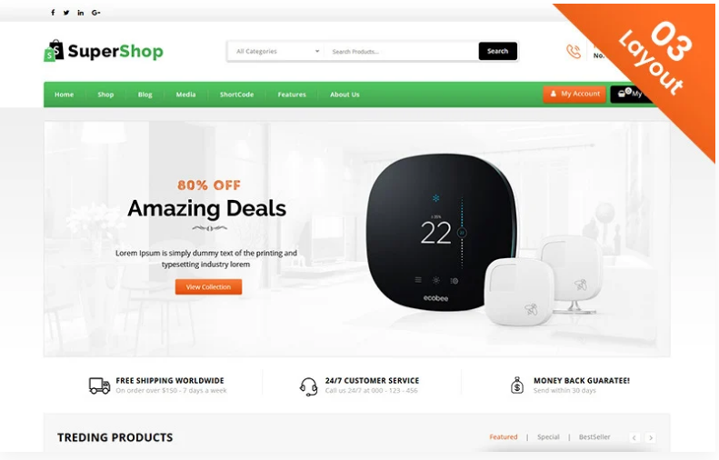 Super Shop - Multi Purpose Store WooCommerce Theme