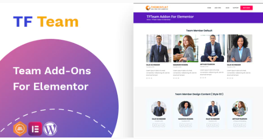 TfTeam - Team Member widget For Elementor