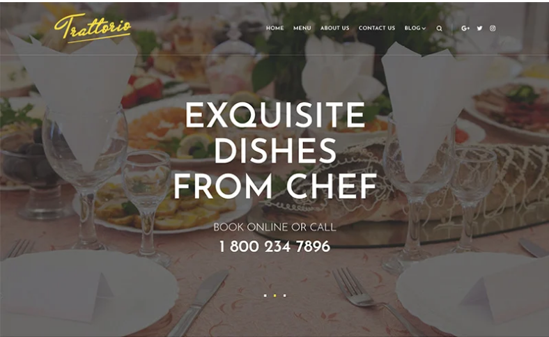Trattorio - Restaurant Elementor WordPress Theme