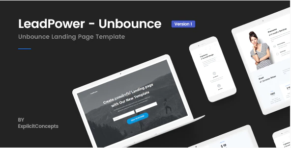 Unbounce Landing Page Template – LeadPower — Theme by Themeforest