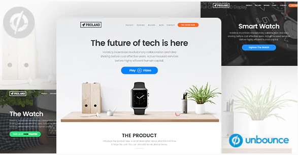 Unbounce Product landing Page Template – Proland — Theme by Themeforest