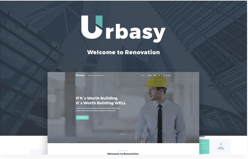 Urbasy - Construction Company WordPress Theme