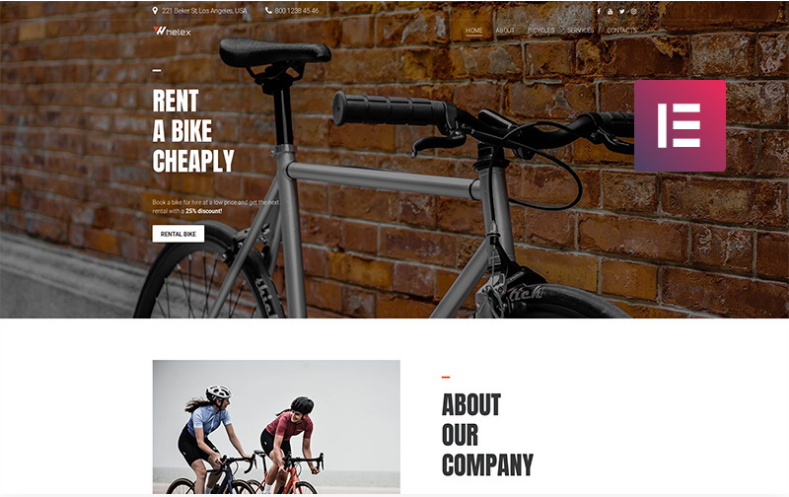 Whelex - Bike Rent Multipurpose Modern Elementor WordPress Theme