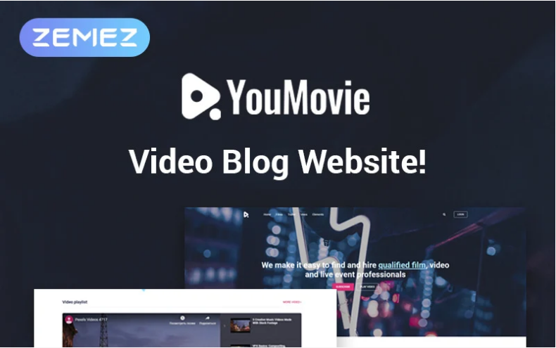 YouMovie - Videography Elementor WordPress Theme