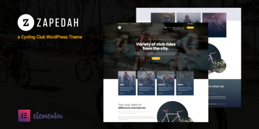 Zapedah - Cycling Club WordPress Theme