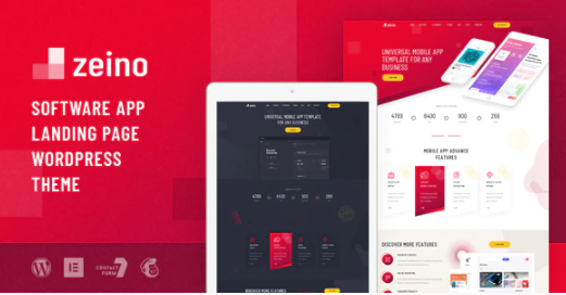 Zeino - App Landing WordPress Theme