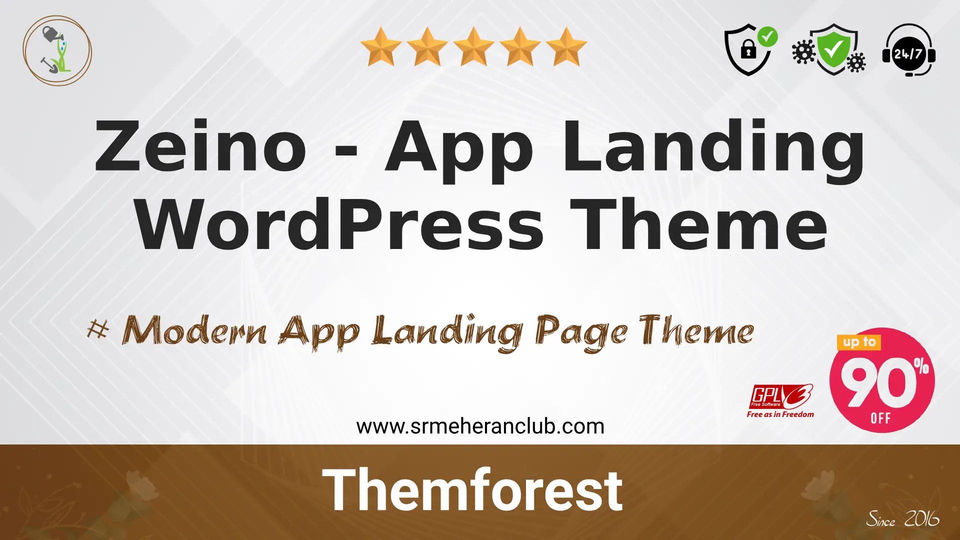 Zeino – App Landing WordPress Theme — Theme by Themeforest