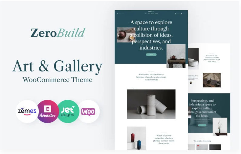 ZeroBuild - WooCommerce Art Gallery Theme That Boosts Your Shop