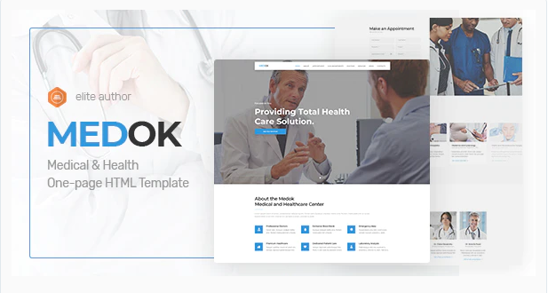 Medoc – Medical & Health One Page Template — Theme by Themeforest