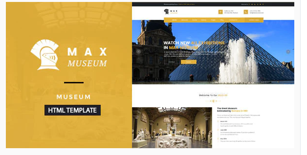 Max Museum - Historical & Artifacts HTML Template