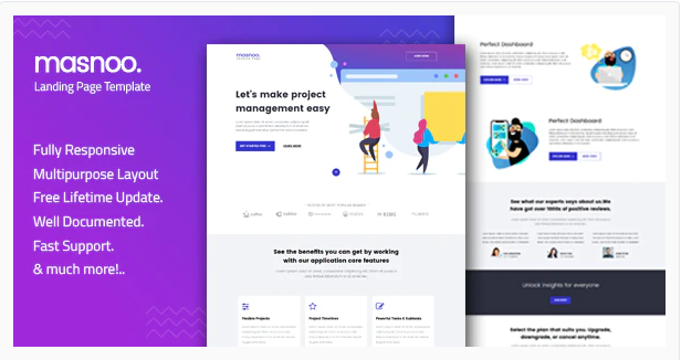 Masnoo — Multipurpose Landing Page Template