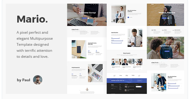 Mario. - Creative Agency HTML Template