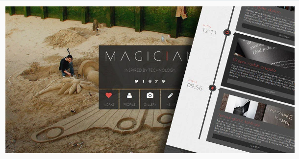 Magician - Responsive Parallax Template