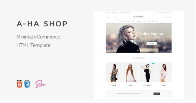 A-ha Shop | Minimal Elegant eCommerce HTML Template