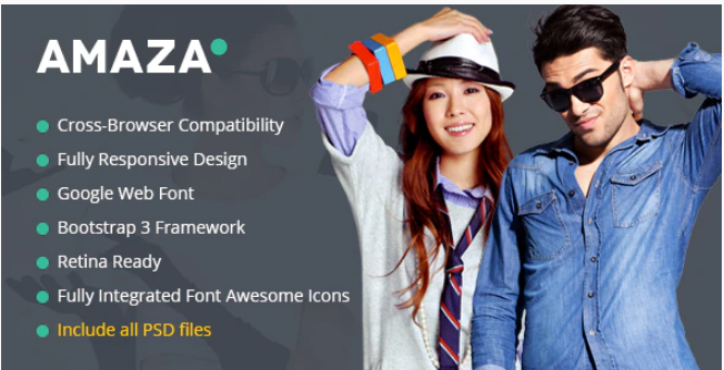 Amaza - Fashion Store HTML Template