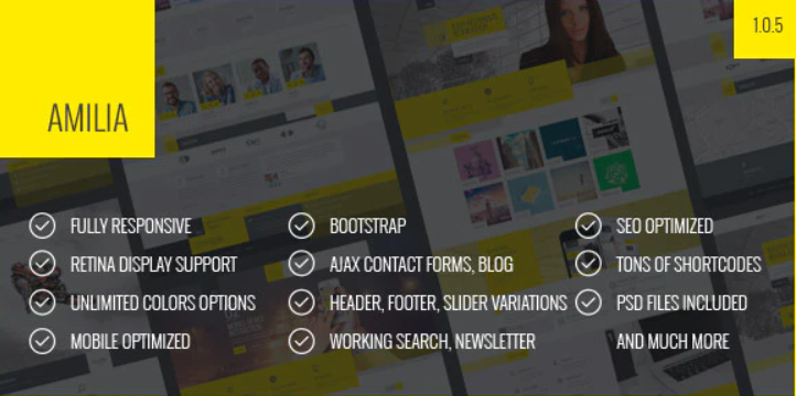 Amilia - Responsive Multi-Purpose Template
