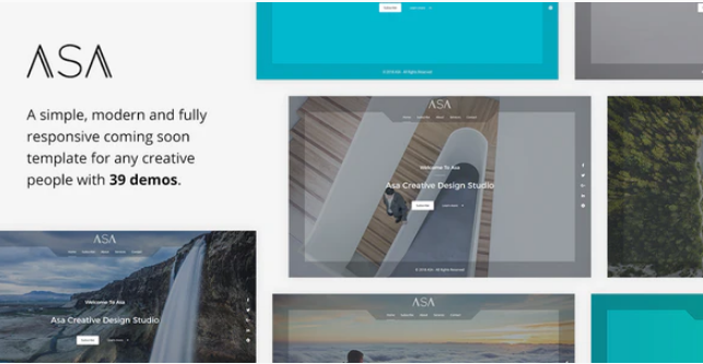 Asa - Responsive Coming Soon Template