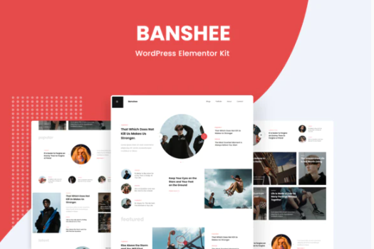 Banshee - News & Magazine WordPress Elementor Template Kit