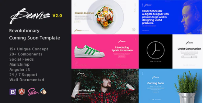 Beavis - Multi-Concept HTML5 Coming Soon Template