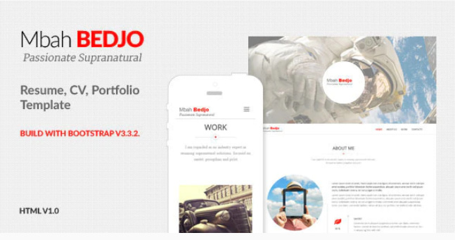 Bedjo - Resume, CV, Portfolio Template