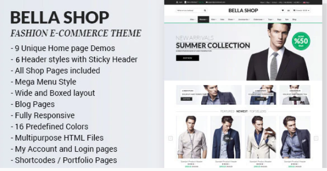Bella - eCommerce HTML Shop with RTL