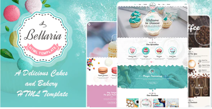 Bellaria - A Delicious Cakes and Bakery HTML Template