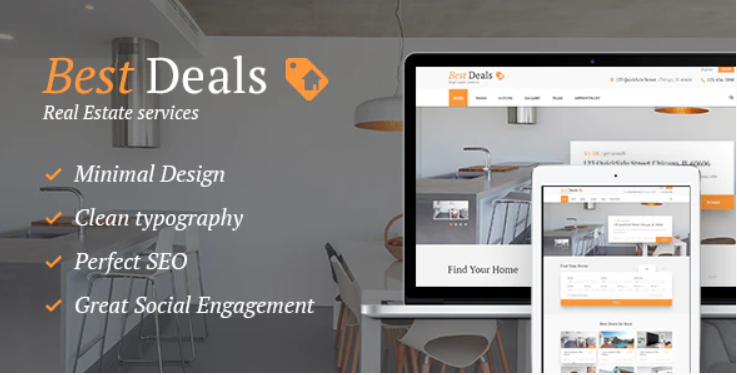 Best Deals - A Modern Property Sales & Rental WordPress Theme