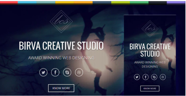 Birva - Bootstrap Parallax One Page Template
