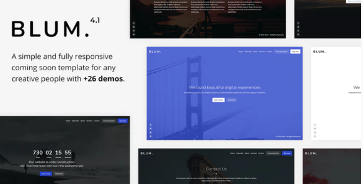 Blum - Responsive Coming Soon Template